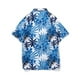 thumbnail image 3 of Camisas s Para Hombre De Vestir Pantalones cortos de playa para hombre, informales, estampados, con cordones, para vacaciones en la playa (Sky Blue, XXL), 3 of 4