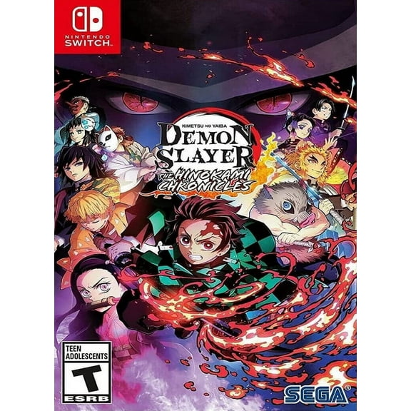 Restored Demon Slayer Kimetsu no Yaiba Hinokami Chronicles (Nintendo Switch, 2022) Fighting Game (Refurbished)