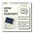 thumbnail image 2 of Personalized Photo Greeting Card with Envelope - Custom Greeting Card with Your Own Picture, Logo, or Text for Christmas, Birthdays, Weddings, and Holidays - Dark Blue - 1 Pcs, 2 of 10