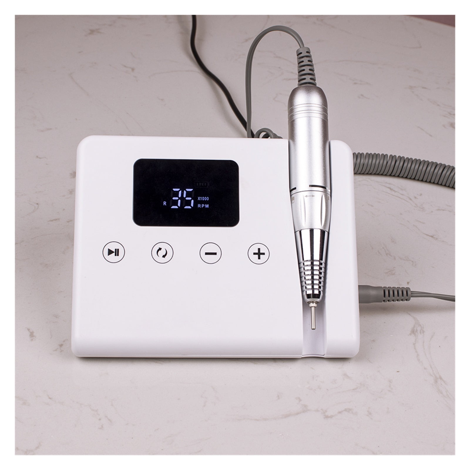 Telephone Shape 35000 RPM Bevel Design Desktop Nail Drill Machine With Brushless & Cordless Motor, Touch HD Display ,Low Noise