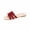 Red, variant on HomeDM Women's Flat Sandals Sparkly Rhinestone Dressy Square Open Toe Comfortable Slide Sandals Summer Slip On Beach Sandals Size 9.5