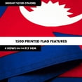 thumbnail image 5 of G128 Combo Pack: 6 Ft Tangle Free Spinning Flagpole (Silver) & Nepal Flag 3x5 Ft Printed 150D Polyester, Brass Grommets (Flag Included) Aluminum Flag Pole, 5 of 9
