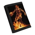 thumbnail image 2 of CHAQLIN Polyester Children's Wallet with Lightweight Foldable Children Wallets for Outdoor Sports, Flame Basketball Hero Trifold Card Wallet, 2 of 7