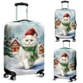 thumbnail image 2 of Hello Winter Persian Frosty Morning Walk Welcome Snowy Christmas Travel Luggage Cover Cat Lover Kitten Owner Gifts Suitcase Dust Protective Decor - 02018, 2 of 5