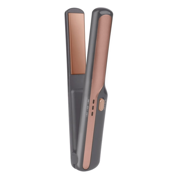 CTC Travel Size Professional 1" Ceramic Flat Iron Hair Straightener, Cordless, Gray and Rose