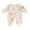 White, variant on Elippeo Baby Girls Jumpsuit, Long Sleeve Crew Neck Flower/Pumpkin/Bow Print Zipper Closure Casual Romper Clothes 3 6 12 Months