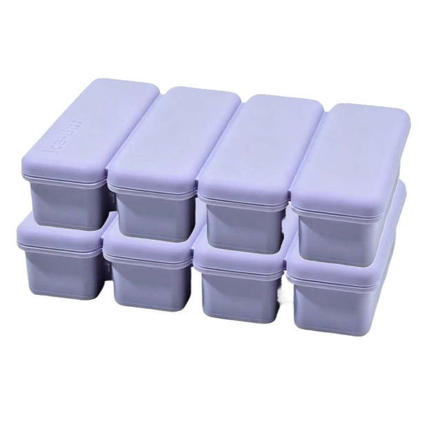Paquete de 2 bandejas de silicona for palitos de hielo con tapas, moldes de fácil liberación for botellas de agua, whisky y cócteles