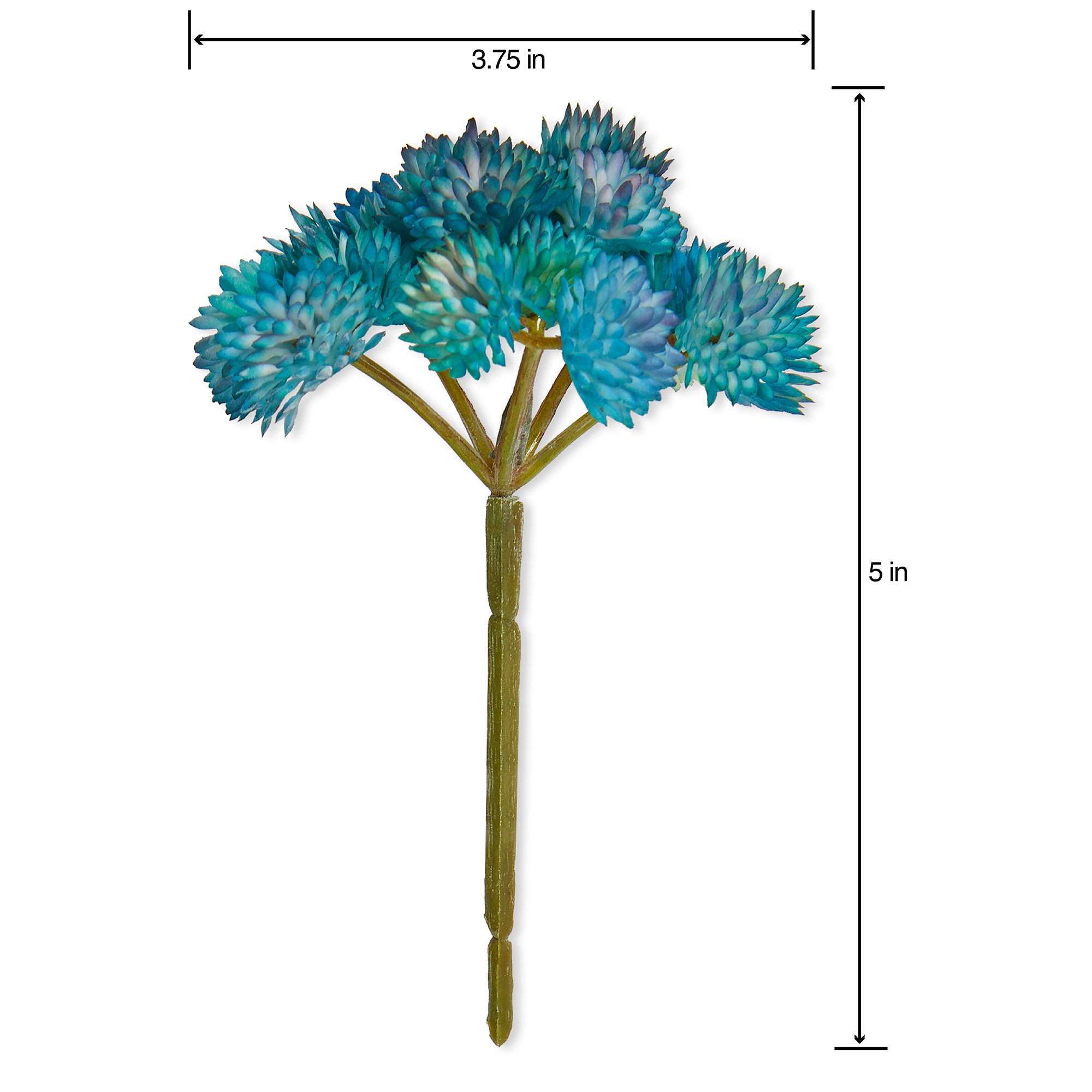 Mainstays Artificial Succulent Pick 3.75 inch x 5 inch Blue Sedum