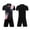 Black, variant on Youth Breathable Quick-Dry Sports Suit Trend Football Basketball Table Tennis Outfit for Kids