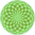 thumbnail image 1 of Ahgly Company Indoor Round Patterned Nebula Green Area Rugs, 4' Round, 1 of 6