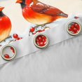 thumbnail image 4 of Manfei Cardinal Bird Curtains Pack of 2 (42x84 Each),Merry Christmas Curtains Blackout,Red Xmas Berry Bedroom Curtains For Kids,Microfiber Bedroom Decor, 4 of 6