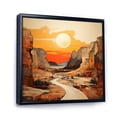 thumbnail image 2 of Designart "Bold horizon Canyon Desert IX" Landscapes Floater Framed Canvas Wall Art, 2 of 7