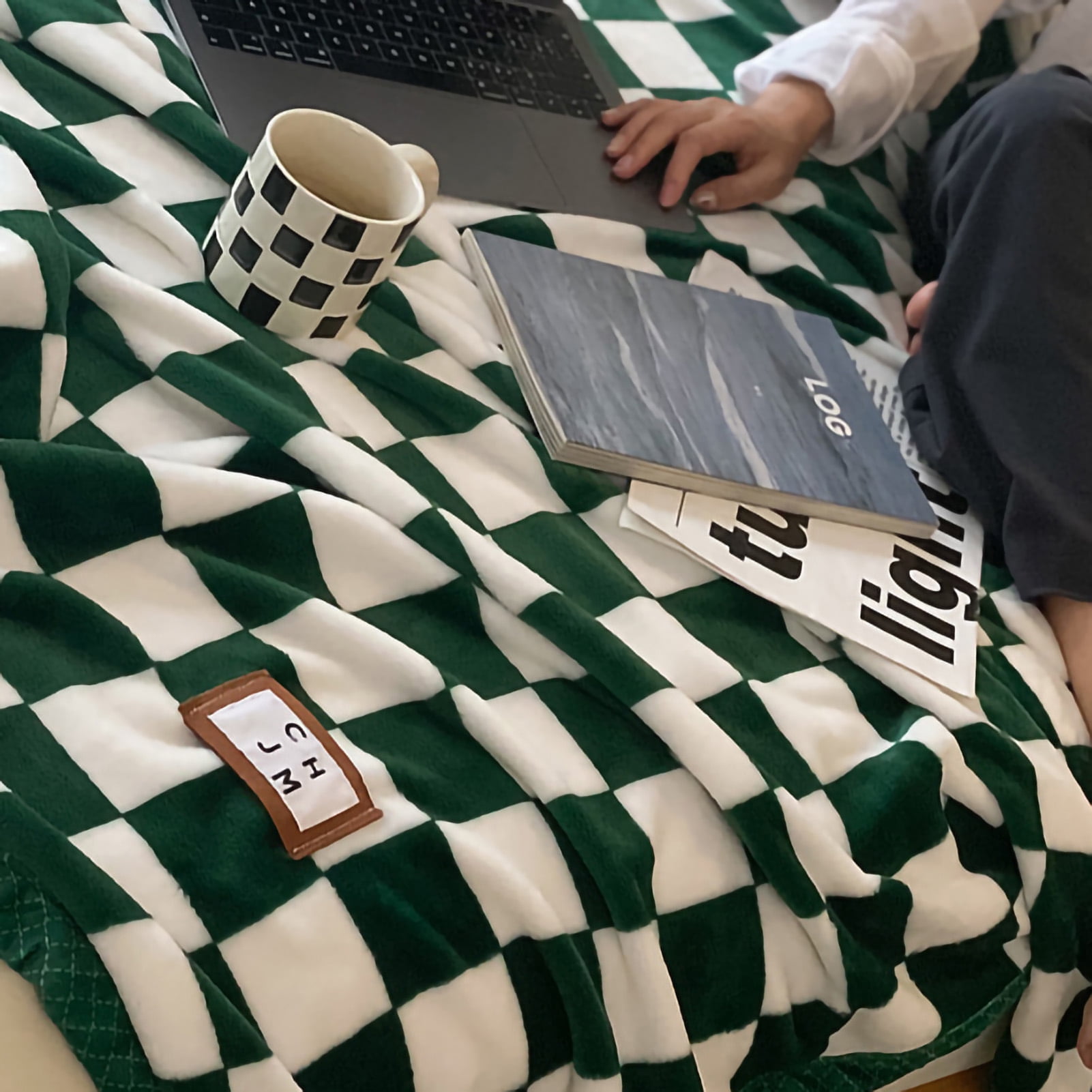 Throw Blanket Simple Vintage Checkerboard Blanket Checkerboard Grid Blanket Flannel Blanket Achieve More