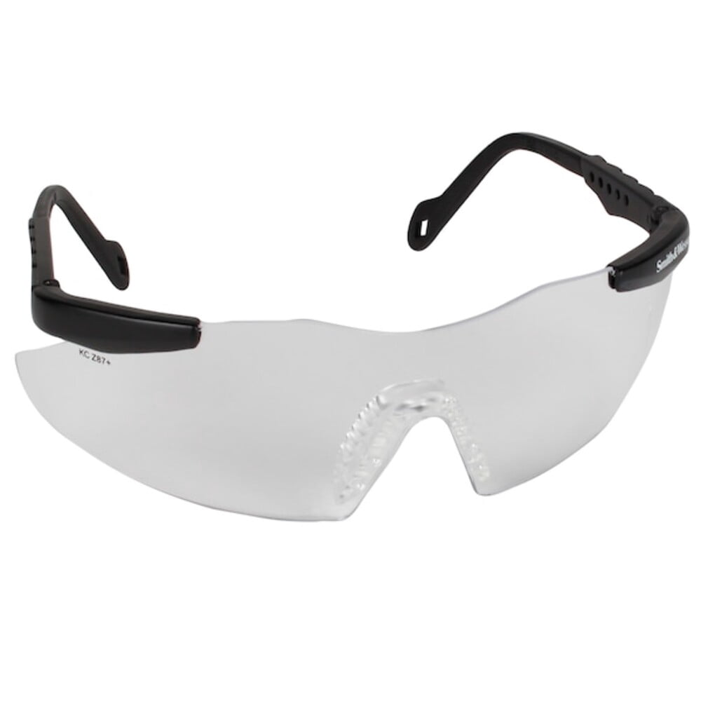 Magnum 3G, Safety Glasses, Uncoated, Clear Lens, Black Frame, Frameless 19822