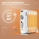 Costway 700 W Mini Radiateur Électrique Portable Rempli d'Huile Thermostat à 7 Ailettes Home – image 4 sur 9