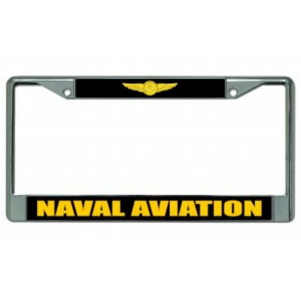 Naval Aviation Chrome License Plate Frame - Walmart.com - Walmart.com