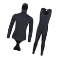 thumbnail image 2 of Top de traje de neopreno traje de buceo con capó snorkel tibio Mantenga una chaqueta caliente nadando S, 2 of 8