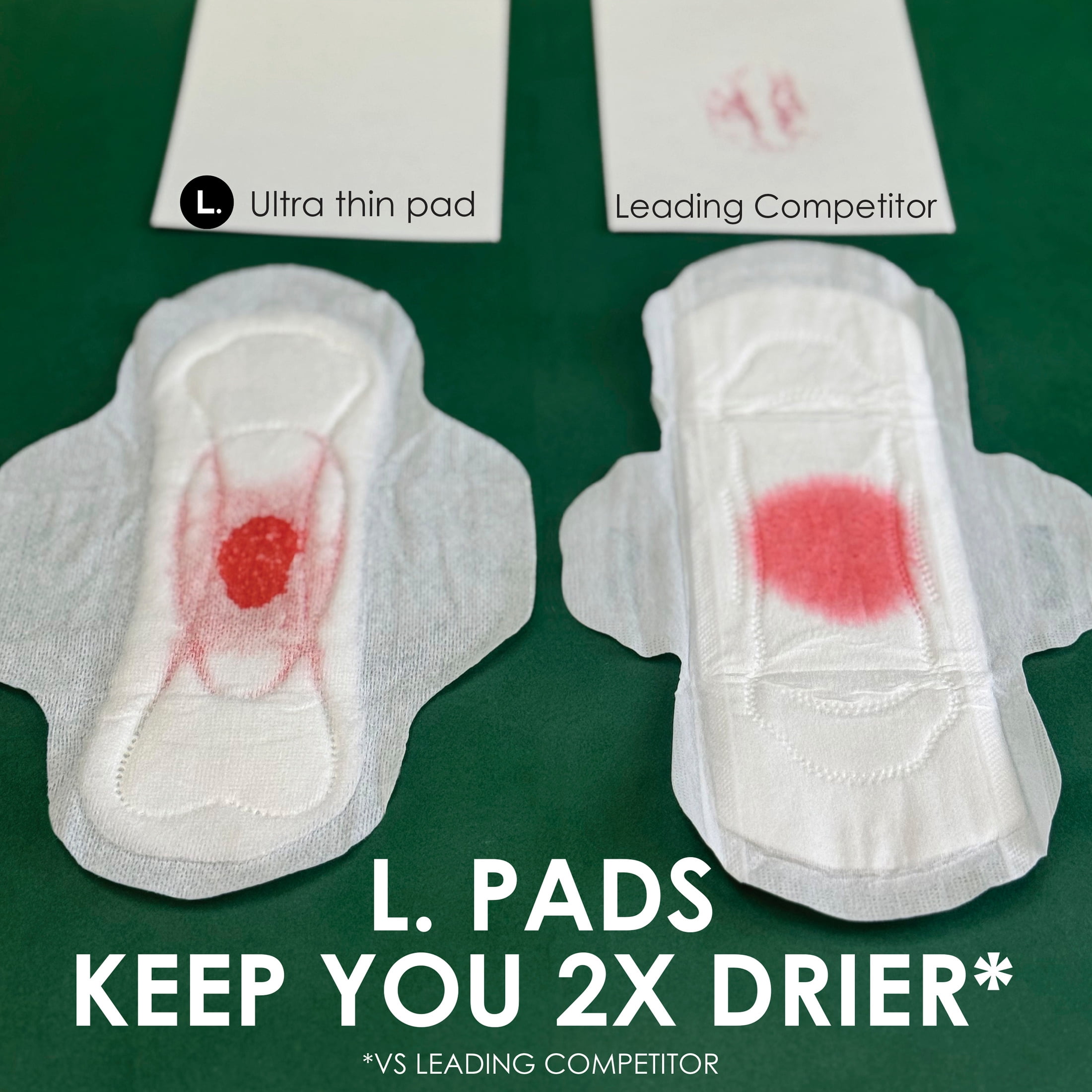 L. Ultra Thin Pads, Organic Cotton Top Layer, Super, 96 Ct