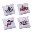 thumbnail image 4 of 4 Piezas de Almohadas Navideñas para Casa de Muñecas, Accesorios de Fotografía para Dormitorio, Microescena, 4 of 9