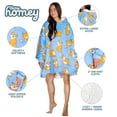 thumbnail image 4 of Bare Homey Plush Sherpa Wearable Blanket - Fluffy & Soft - Lightweight - Adult, Dogs, 4 of 9