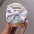 thumbnail image 5 of LNMQLPDBS Little Girl Shoes Flat Non-Slip Dress Shoes Dance Show Performance Shoes with Beautiful Bowknot Decoration Princess Dress Shoes for Communion Party and Wedding Silver 10-10.5 Years, 5 of 9