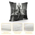 thumbnail image 4 of Fenyluxe Bathtub Donkey Art Fashion Style Dirt-Resistant Throw Pillow Covers for Couch Sofa Bed Living Room Bedroom Home Decor - Printed on Both Sides - 1PC 20x20in, 4 of 5