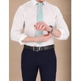 thumbnail image 4 of Cinturón Steve Madden vestido casual de cuero negro/marrón para hombre 42, 4 of 6