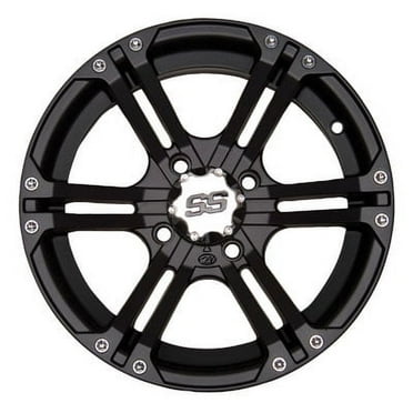 4/110 ITP SS212 Alloy Series Wheel 12x7 2.0   5.0 Matte Black for Kymco MXU 300 2006-2014