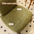 thumbnail image 4 of PAPROOS Accent Chairs, Upholstered Armless Reading Chairs with Lumbar Pillows and Solid Wood Legs, Comfy Living Room Bedroom Lounge Chairs for Apartment, Green-Velvet-1PC, 4 of 10