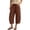 A1 Coffee, variant on Outfmvch Capri Pants for Women Beach Pants Fashion Clothing Linen Pants Women Sweatpants Barrel Pants Women Capsule Wardrobe for Women 2026 Gaucho Pants for Women Brown L