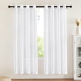 thumbnail image 1 of Sheer Curtains es Long with Eyelet Sheers Window Curtains Panels Privacy Light Filtering Voile Grommet Top Drapes for Living Room/Hotel Rideaux ( Wide ), 1 of 7