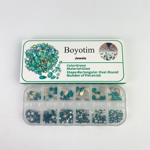 Boyotim Jewels,Synthetic diamonds,Sew on Rhinestones 100 PCS Mixed Shapes Glass Rhinestones Sew on Crystal Gems Mental Flatback with Silver Claw