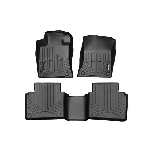 WeatherTech Custom Fit FloorLiners compatible with 2019-2022 Nissan Altima - 1st & 2nd Row, Black