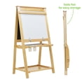 thumbnail image 4 of Little Partners Folding EZ Easel Two Sided A-Frame Paint Easel, Chalk Board and Magnetic Dry Erase Board with Paper Roll and Eraser - Folding Art Station Educational Tool for Toddlers - Natural, 4 of 10