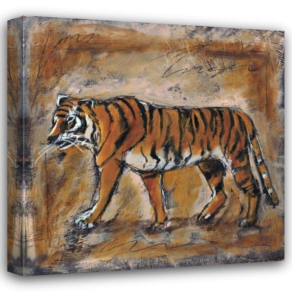 Tara Gamel 15x15 Gallery Wrapped Canvas Wall Art Titled - Safari Tiger
