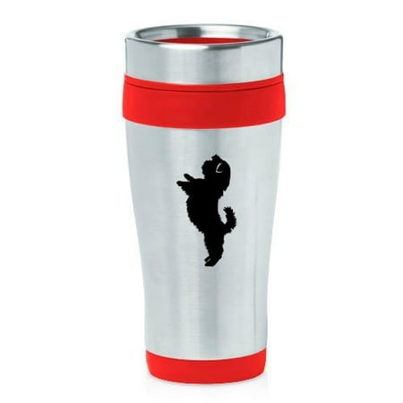 

16oz Insulated Stainless Steel Travel Mug Shih Tzu Standing (Red) MIP