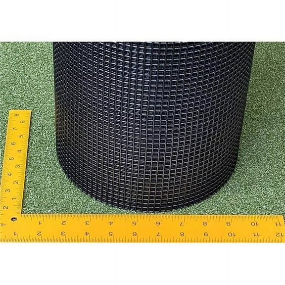 3x50 1-4 3 x 50 ft. Black Steel 0.25 in. Square Grid Fence