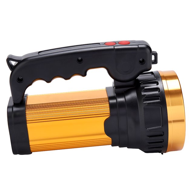 XQ-186-2 Linterna LED de mano superbrillante para exteriores, reflector, luz de antorcha