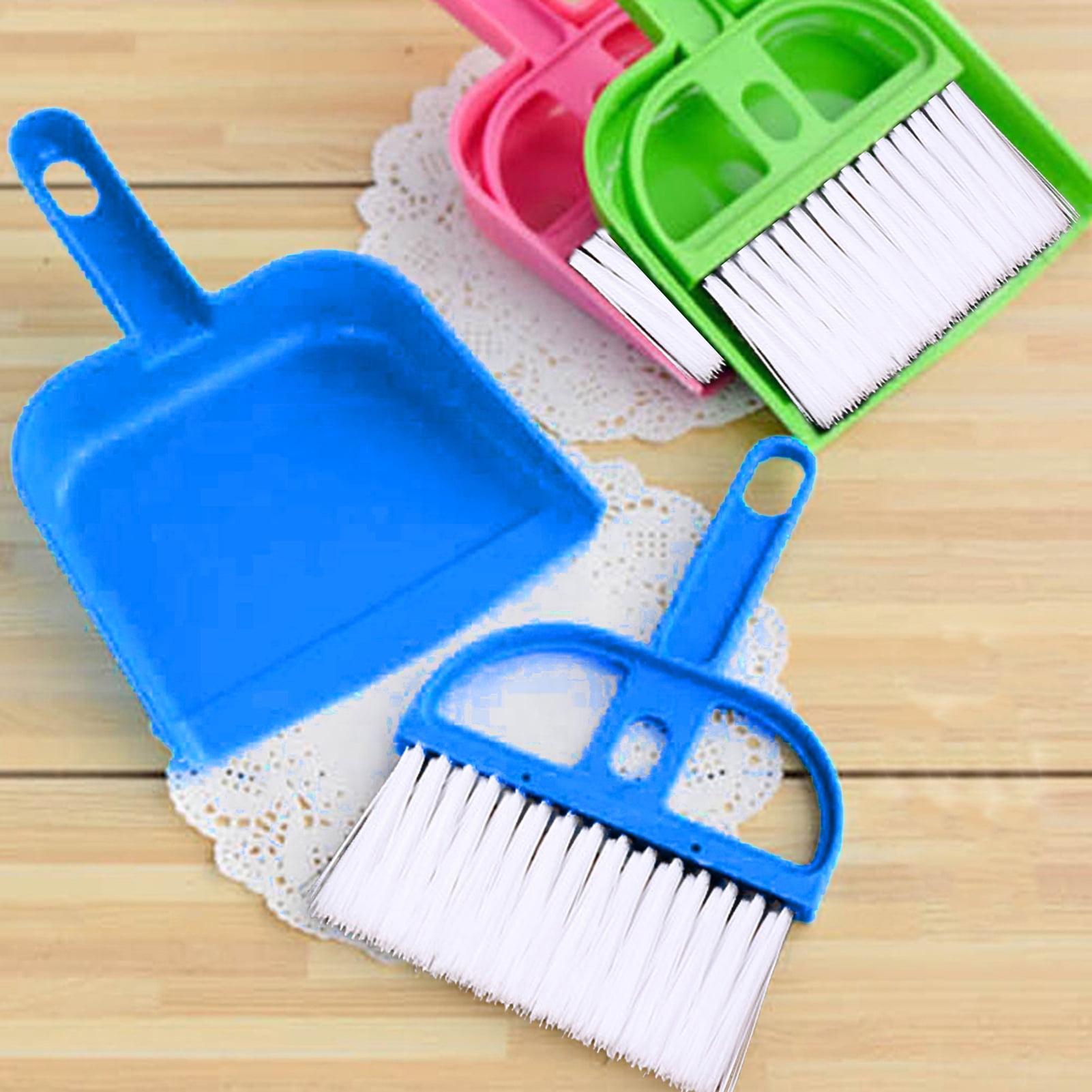 Wellco 10.6 in. Mini Brush and Dustpan Set (2-Pack) BDS10671G1 - The Home  Depot