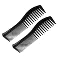 thumbnail image 1 of Peine para el cabello Unique Bargains de dientes anchos 2uds negro, 1 of 7