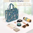 thumbnail image 5 of FORMRS Womens Corduroy Tote Bag Crossbody Shoulder Purse Handbag with Detachable Strap, Blue Raccoon Star Pattern, 5 of 7