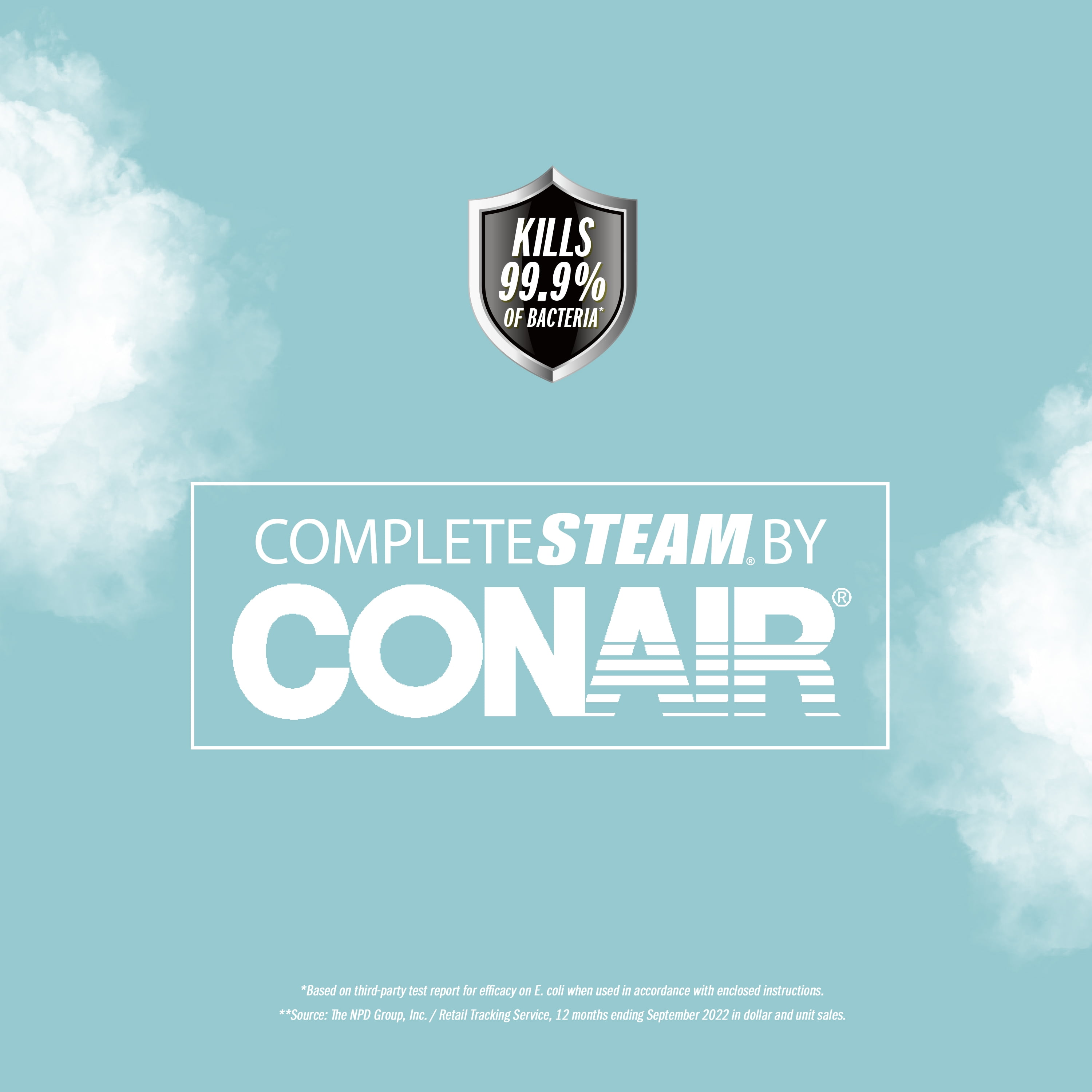 Conair Complete Steam Hand Held Fabric Steamer; White / Blue