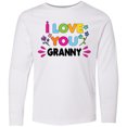 thumbnail image 3 of Inktastic I Love You Granny with Flowers Long Sleeve Youth T-Shirt, 3 of 5