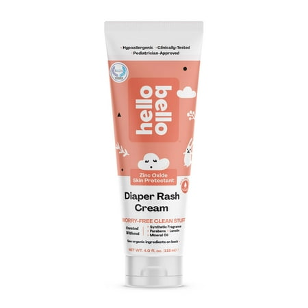 UPC: 0850000494183 | Hello Bello Diaper Rash Cream Hypoallergenic & Soothing with Zinc Oxide for Infants 4 oz