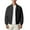 Black, variant on Men's Solid Color Baseball Jacket with Lightweight Causal Fashion Stylish Windbreaker Design for Daily Wear, Outdoor Activities, and Winter Season,White,XL