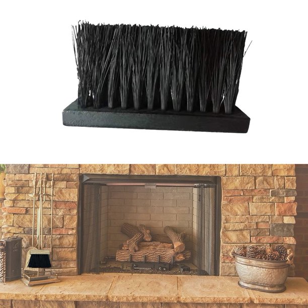 Cogfs Square Brush Head Fireplace Fire Hearth Fireside Refill Cleaning