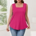 thumbnail image 4 of Weikingp Womens Camisole Camisole Tops For Women Built In Bra Sleeveless Tops For Women Plus Size Sleeveless Blouse Compression Tank Tops For Women Pink M, 4 of 6