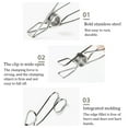 thumbnail image 3 of Hanging Pin Stainless Steel Clothes Pegs Drying Wind-proof Pin Laundry Clips Multi-purpose Clothespins for Kitchen Bathroom Living Room Small, 3 of 7