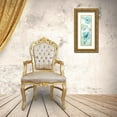 thumbnail image 3 of Tre Sorelle Studios 13x32 Gold Ornate Wood Framed with Double Matting Museum Art Print Titled - Watercolor Garden Blue Panel II, 3 of 4