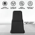 thumbnail image 2 of HOLDN' STORAGE Adjustable Height Furniture Risers, Plastic Black, 5.20" x 5.20" x 8.00", 4 Pack, 2 of 8